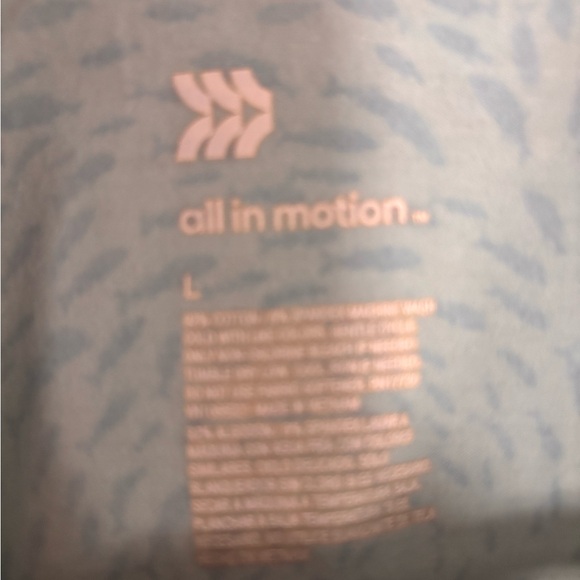 All in Motion Teal and Blue Swirl Men's Shirt - Picture 3 of 3